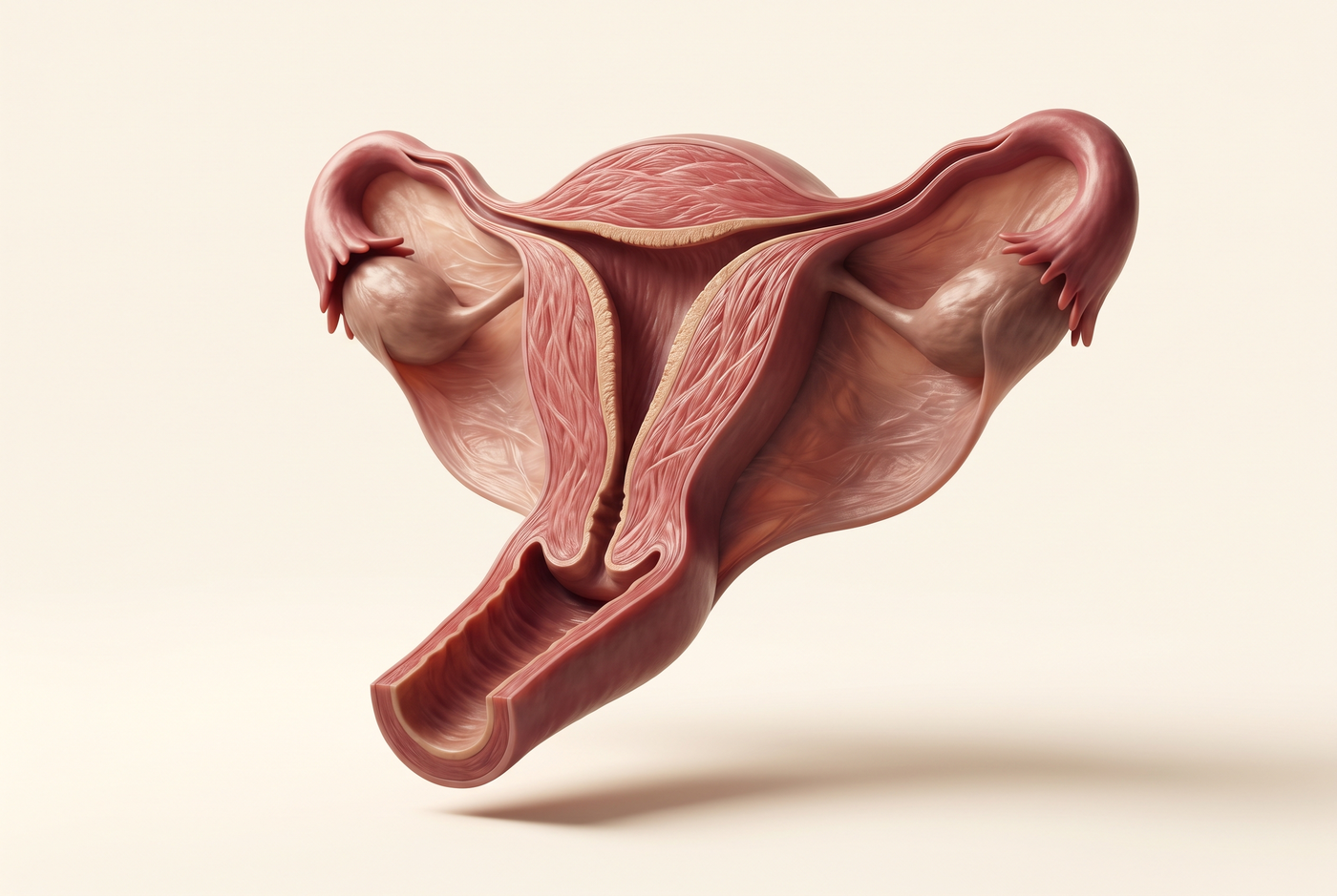 The uterine wall — almost entirely muscle.