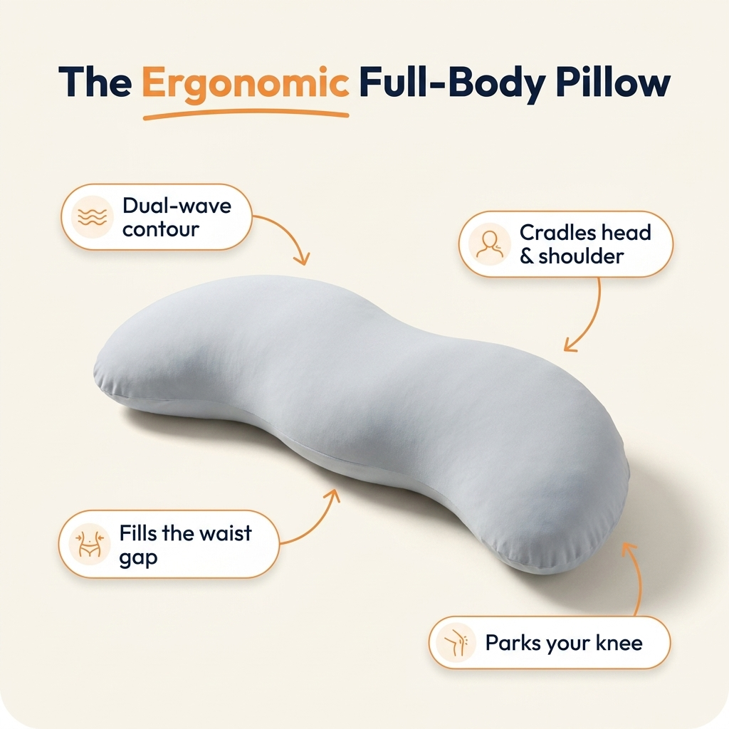CYPRA Align Body Pillow for Side Sleepers