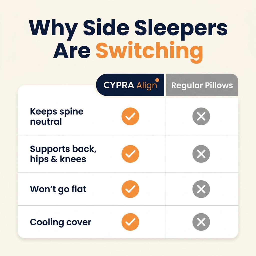 CYPRA Align Body Pillow for Side Sleepers