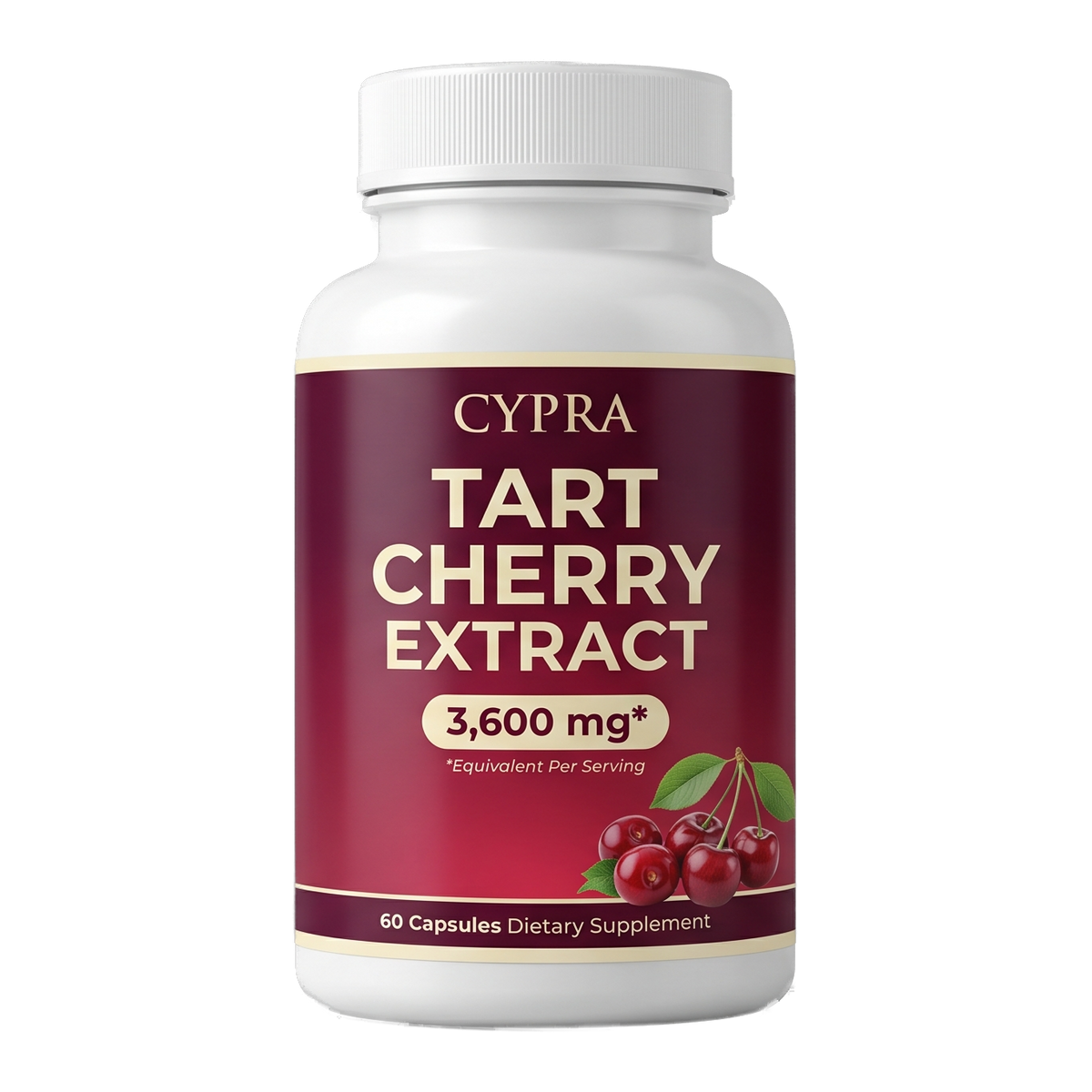 CYPRA Tart Cherry Extract, 3,600mg, 60 capsules